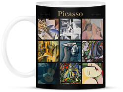 printfashion Picasso - részletek - Bögre - Fekete (11899296)