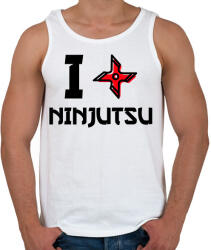 printfashion NINJUTSU - Férfi atléta - Fehér (9465048)