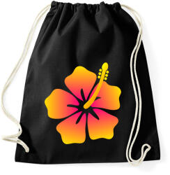 printfashion Hibiscus - Sportzsák, Tornazsák - Fekete (1278217)