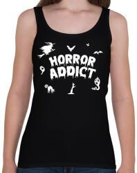 printfashion Horror addict - Női atléta - Fekete (7852057)