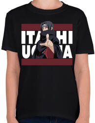 printfashion Itachi Uchiha - Gyerek póló - Fekete (5367555)