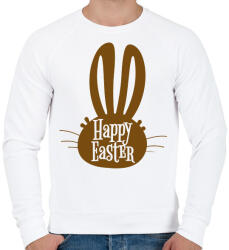printfashion Happy Easter - Nyúlfej - Férfi pulóver - Fehér (6333187)