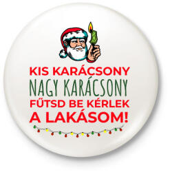 printfashion Karácsonyi rezsicsökkentés 2 - Kitűző, hűtőmágnes - Fehér (11115919)