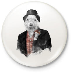 printfashion Mr Phil - Kitűző, hűtőmágnes - Fehér (3074761)