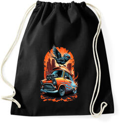 printfashion Hot Rod Retro MINI Car - Sportzsák, Tornazsák - Fekete (13200402)