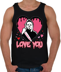 printfashion Love you - Férfi atléta - Fekete (11728532)