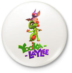 printfashion Yooka Laylee - Kitűző, hűtőmágnes - Fehér (3737420)
