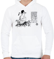 printfashion Gésa - Férfi kapucnis pulóver - Fehér (1286737)