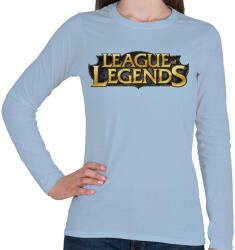 printfashion League of Legends - Női hosszú ujjú póló - Világoskék (408100)