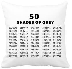 printfashion 50 shades of grey - Párnahuzat, Díszpárnahuzat - Fehér (7241071)
