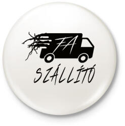 printfashion FA-SZÁLLÍTÓ BW - Kitűző, hűtőmágnes - Fehér (7071796)