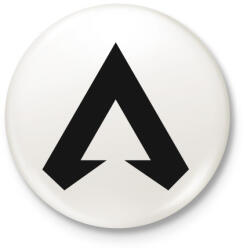 printfashion Apex Legends Ikon (Fekete) - Kitűző, hűtőmágnes - Fehér (3079046)