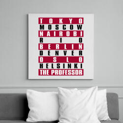 printfashion A Nagy Pénzrablás - La Casa de Papel - Money Heist - Vászonkép - Fehér (6639417)