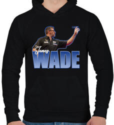 printfashion James Wade - Férfi kapucnis pulóver - Fekete (15543698)