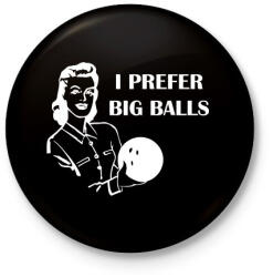 printfashion Nagy golyók - Kitűző, hűtőmágnes - Fekete (3094893)