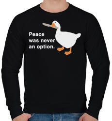 printfashion Peace was - Férfi pulóver - Fekete (2017744)