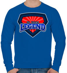 printfashion 70 YEARS LEGEND - Férfi pulóver - Királykék (9848354)