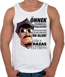 printfashion Házasélet - Férfi atléta - Fehér (1718331)