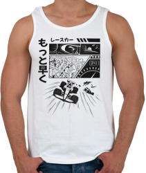 printfashion Forma 1 Anime - Férfi atléta - Fehér (11713575)