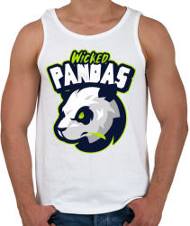 printfashion Wicked Pandas - Férfi atléta - Fehér (5137494)