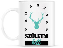 printfashion Vadásznak születni kell - Bögre - Fehér (7495054)