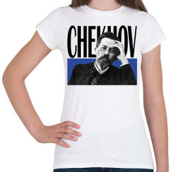 printfashion Chekhov - Önarckép - Női póló - Fehér (7118293)