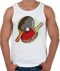 printfashion Ping pong asztalitenisz - Férfi atléta - Fehér (5641946)