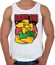 printfashion Apa kutya - Férfi atléta - Fehér (13060588)