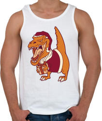 printfashion Mikulás dínó - Férfi atléta - Fehér (14601108)