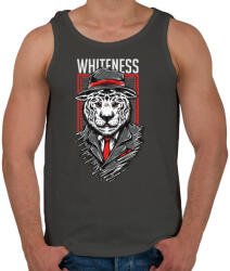 printfashion Fehérség - Férfi atléta - Sötétszürke (396149)