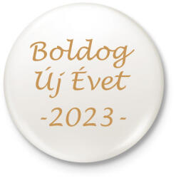 printfashion Boldog Új Évet! 02 - Kitűző, hűtőmágnes - Fehér (11544259)