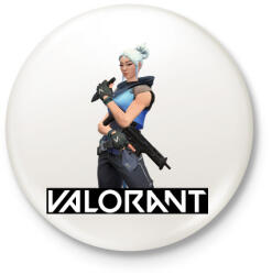 printfashion Valorant Jett - Kitűző, hűtőmágnes - Fehér (3088555)