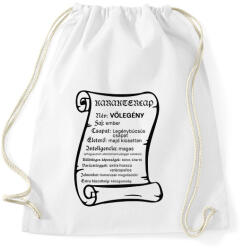 printfashion Vőlegény karakterlap - Sportzsák, Tornazsák - Fehér (13842657)