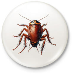 printfashion Csótány - Kitűző, hűtőmágnes - Fehér (16695938)