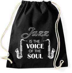 printfashion Jazz is the soul - Sportzsák, Tornazsák - Fekete (7657603)