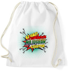 printfashion A szuperhősök májusban születtek - Sportzsák, Tornazsák - Fehér (2138642)