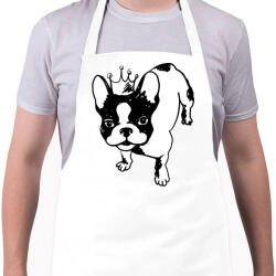 printfashion Francia bulldog - Kötény - Fehér (4911196)