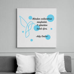 printfashion Ady Endre - A te melegséged - Vászonkép - Fehér (6641378)