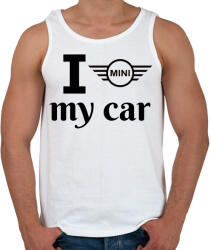 printfashion I love my car - Férfi atléta - Fehér (10642380)