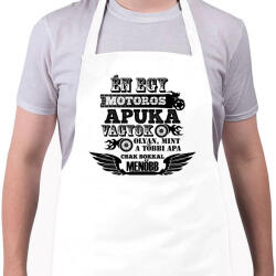 printfashion Motoros Apuka - Kötény - Fehér (4910203)