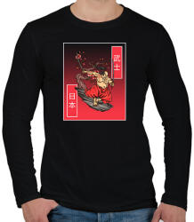 printfashion samurai - Férfi hosszú ujjú póló - Fekete (11374770)