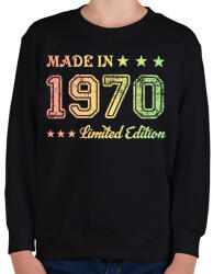 printfashion 1970 - Gyerek pulóver - Fekete (6165205)