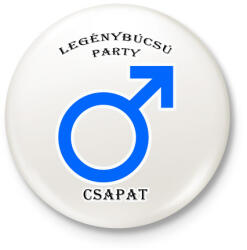 printfashion Legénybúcsú PCS - Kitűző, hűtőmágnes - Fehér (5183045)