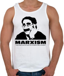 printfashion Marxism - Férfi atléta - Fehér (2216649)