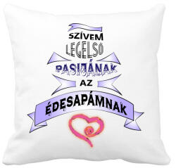 printfashion Szivem elsö pasija - Párnahuzat, Díszpárnahuzat - Fehér (495181)
