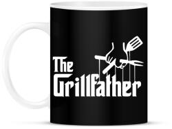printfashion The grillfather - white - Bögre - Fekete (13688272)