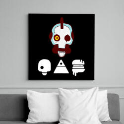 printfashion Love Death and Robots - Vászonkép - Fekete (7163311)