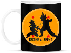printfashion Dragon Ball - Légy Legenda! - Bögre - Fekete (977110)