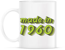 printfashion made-in-1960-green-grey - Bögre - Fehér (790348)