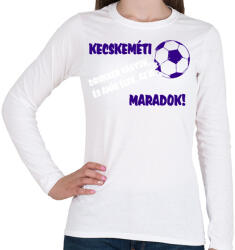 printfashion Kecskeméti drukker - Női hosszú ujjú póló - Fehér (11459601)